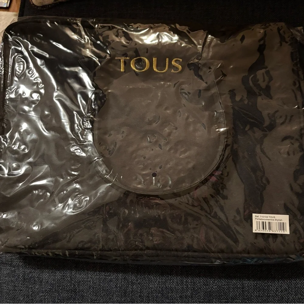 TOUS Black Nylon Large Laptop Tote Bag BRAND NEW IN MANUFACTURER WRAPPING